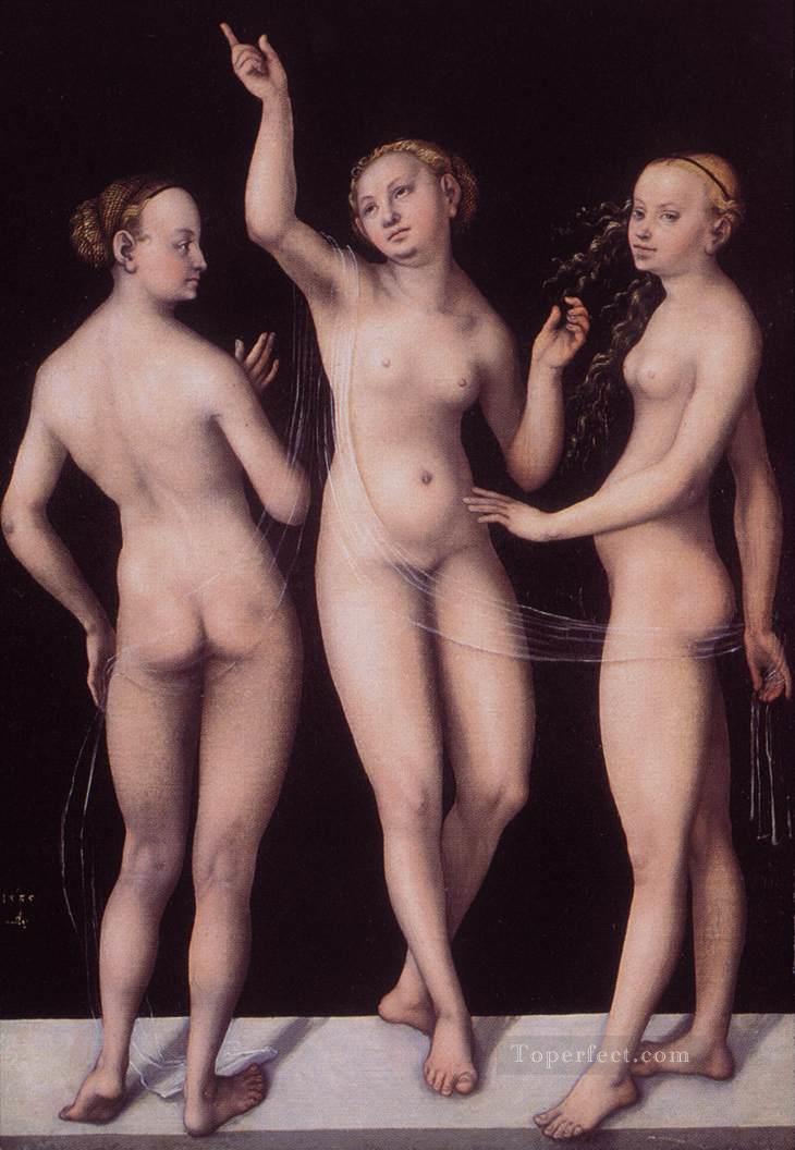 The Three Graces Lucas Cranach the Elder nude Oil Paintings